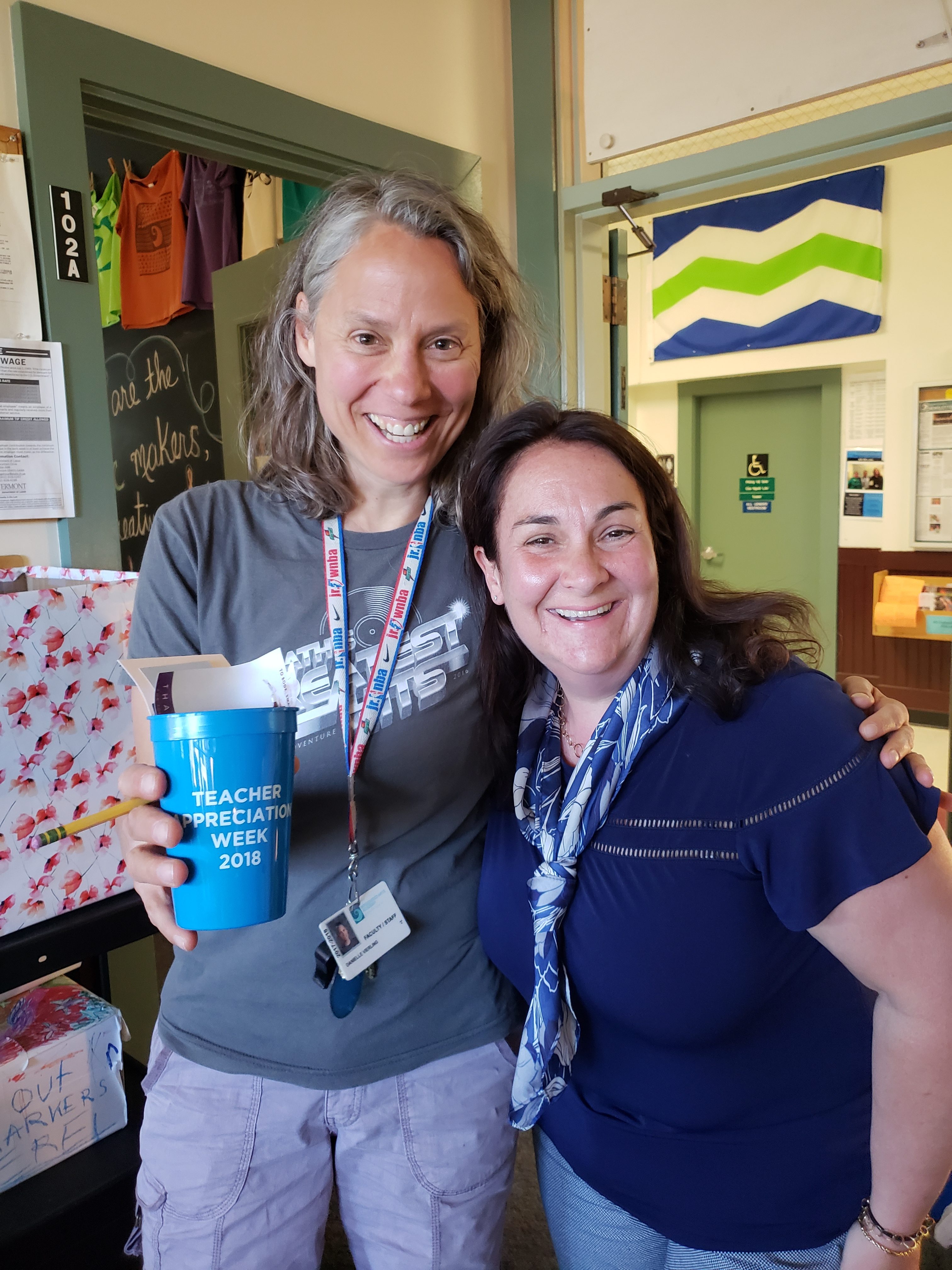 Curriculum Director posing with teacher Curriculum Director posing with teacher