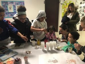 Hand Prints with Early Education Program