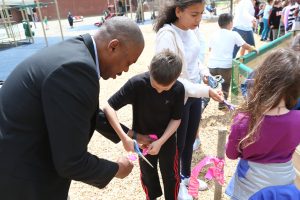 Superintendent Helps Ribbon Cutting