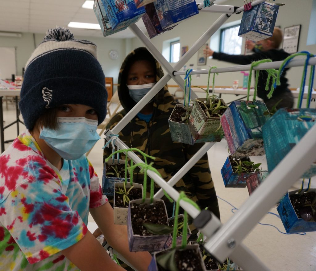 student mobile garden