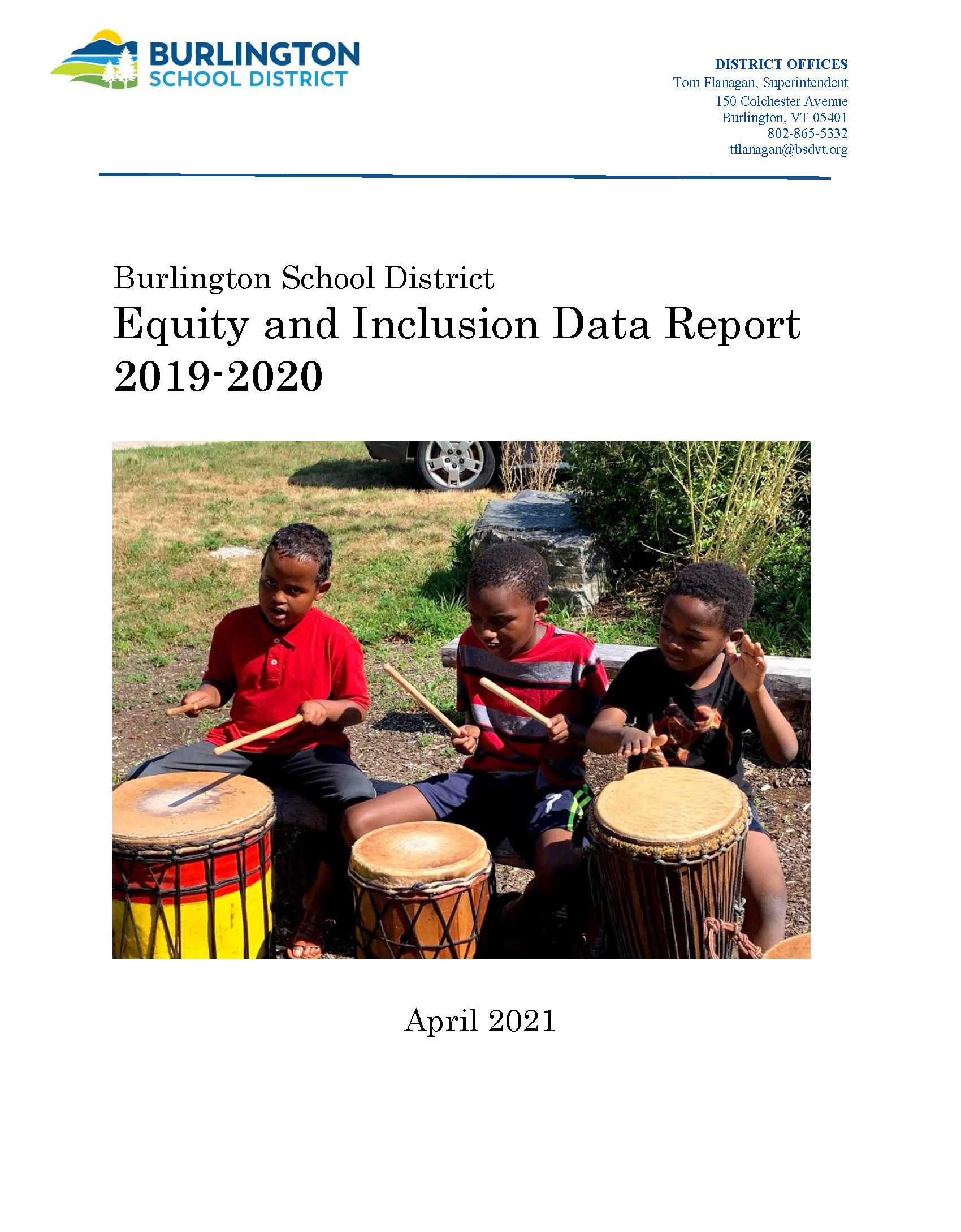 2019-2020 Equity Report Cover Page