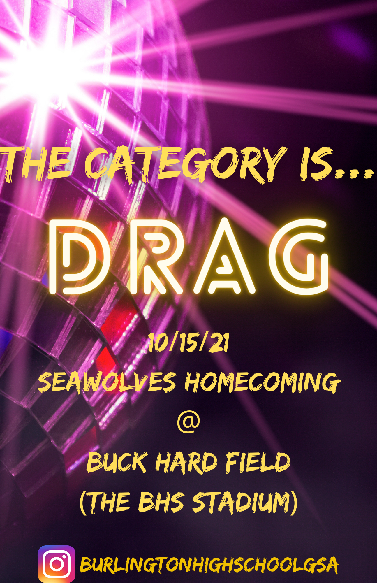 Drag Informational Poster