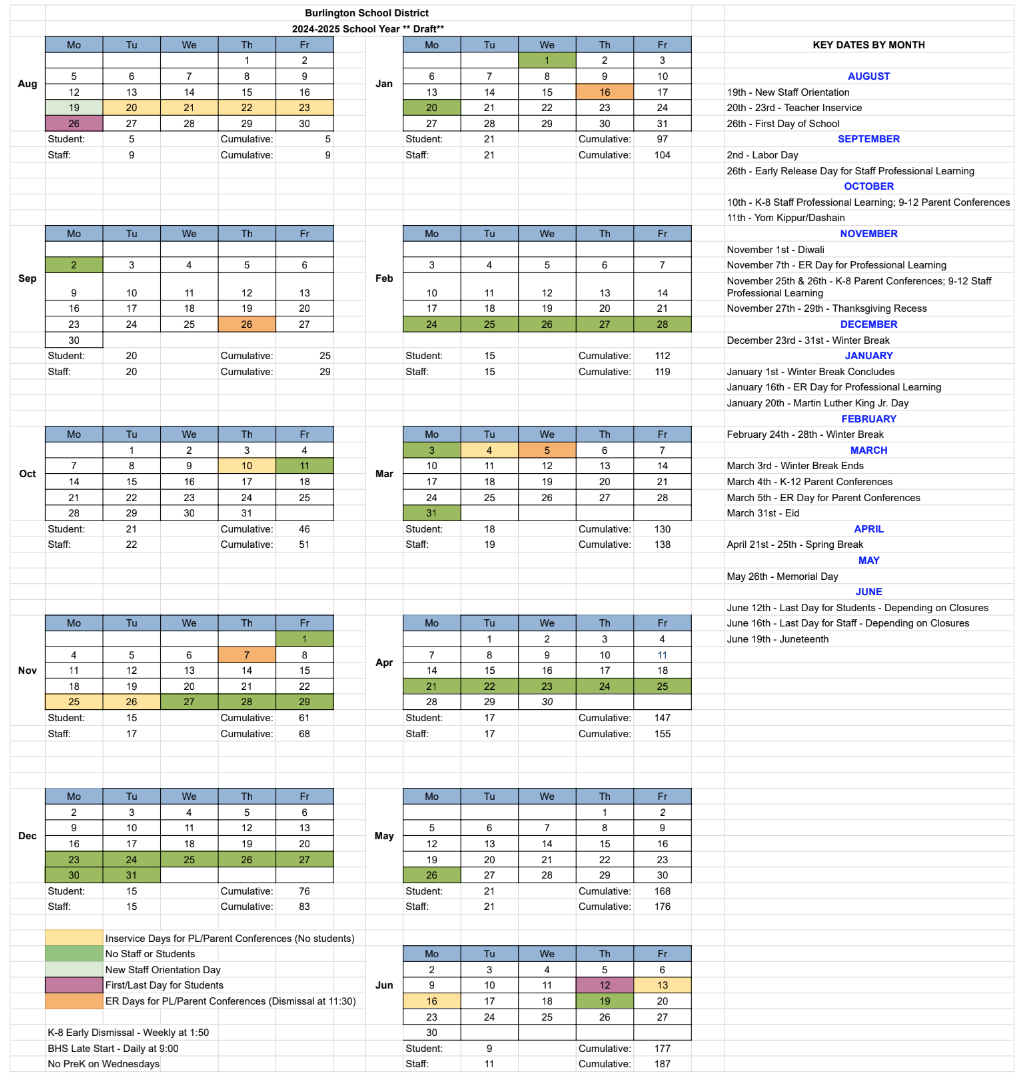 Photo of Calendar in Excel format