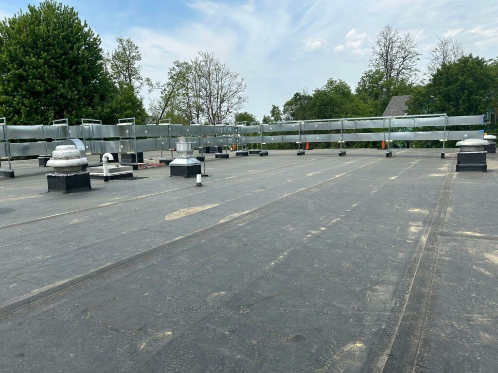 View of roof hvac equipment
