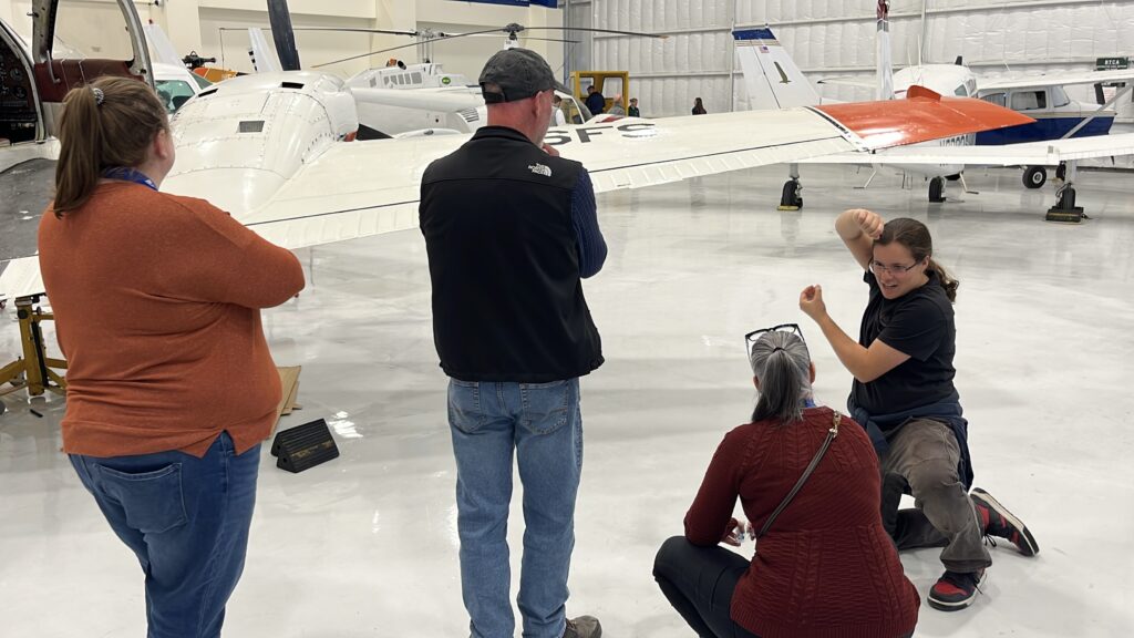 showing off airplanes