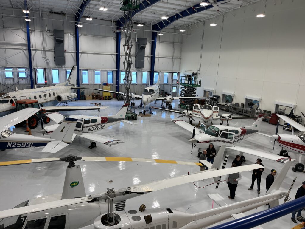 Planes in the hangar